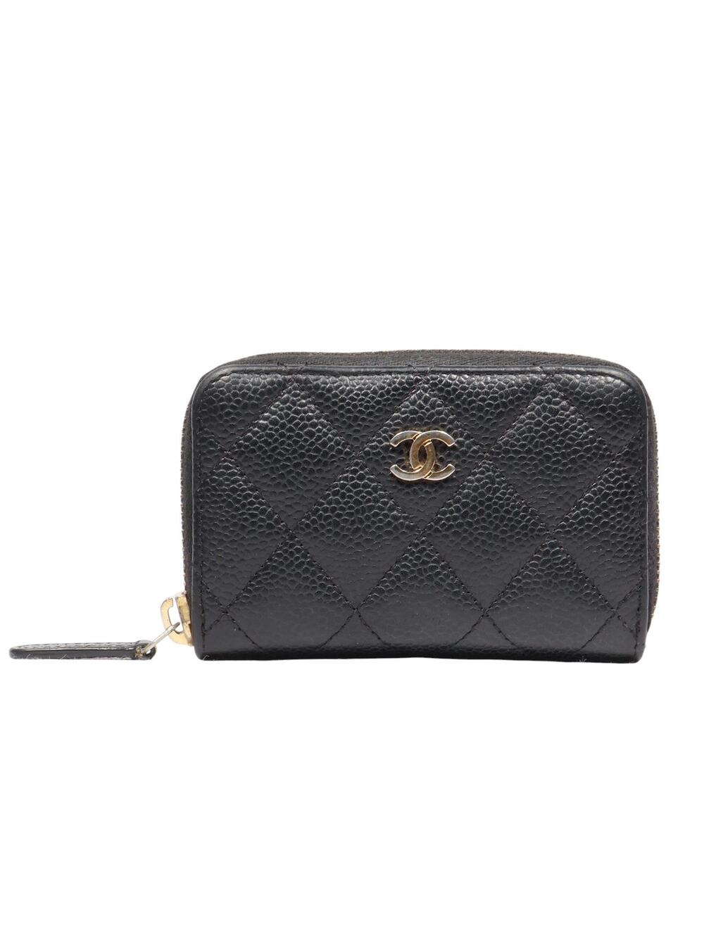 Chanel Classic Caviar Zipper Card #358752C50B